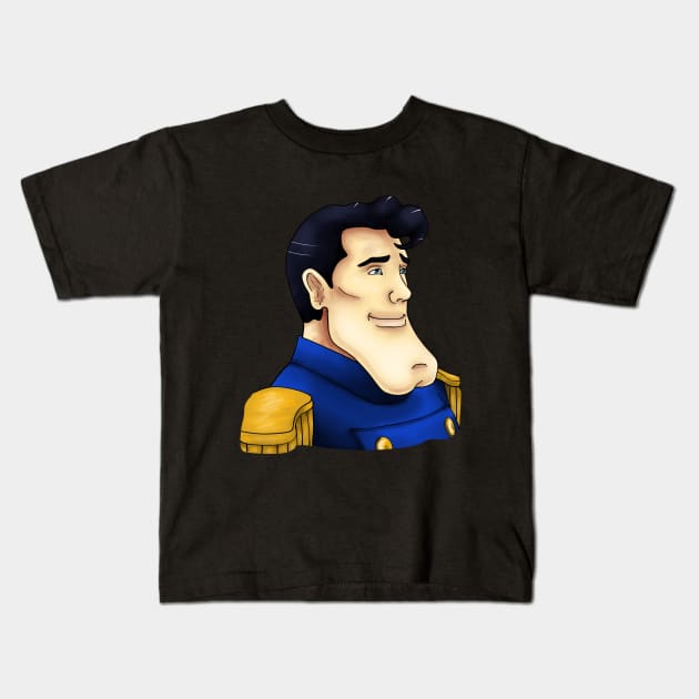 Captain Sternn Kids T-Shirt by ChePanArt